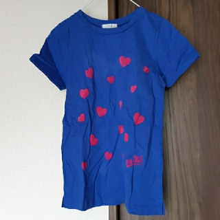 ミルク(MILK)のMILK　ミルク　Tシャツ　カットソー　ブルー　ピンク　青　ハート♡(Tシャツ(半袖/袖なし))