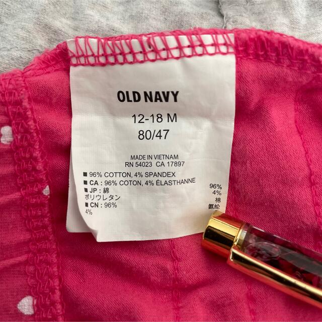 Old Navy(オールドネイビー)の*:ஐ着画ஐ:* オールドネイビー ୨୧ フリル レギンス パンツ 12-18M キッズ/ベビー/マタニティのベビー服(~85cm)(パンツ)の商品写真