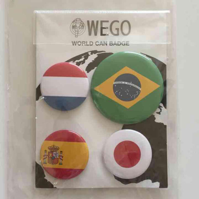 WEGO(ウィゴー)のWEGO 缶バッジ 4個入り レディースのファッション小物(その他)の商品写真