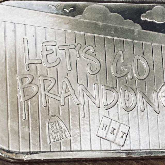 （レア！）トランプ大統領　1オンス 純銀バー"Let's go Brandon"
