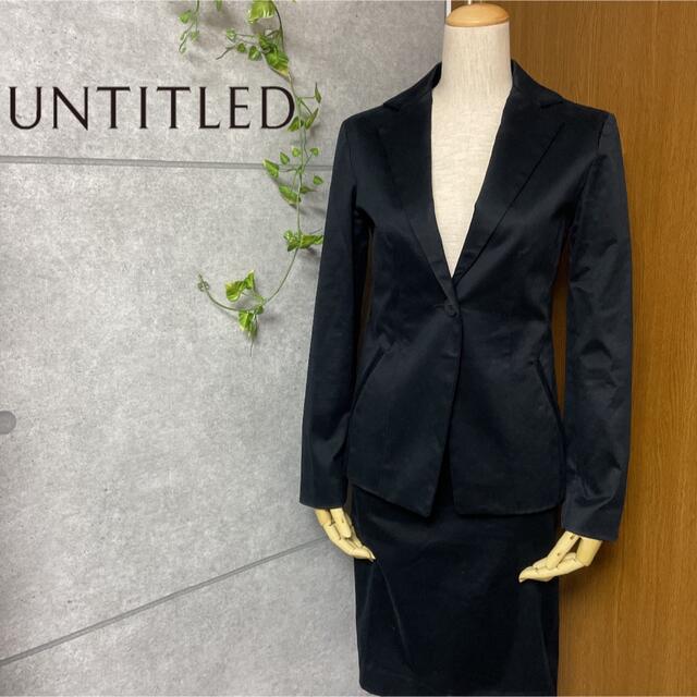 UNTITLED(アンタイトル)のUNTITLED アンタイトル スカートスーツ セットアップ　ママスーツ レディースのフォーマル/ドレス(スーツ)の商品写真