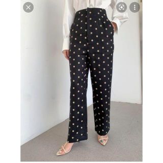 ザラ(ZARA)のバースデーバッシュ　リネンドットパンツ(カジュアルパンツ)