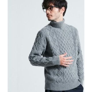 ユナイテッドアローズ(UNITED ARROWS)のユナイテッドアローズHAMILTON/LAMBARANタートルネックニットグレー(ニット/セーター)