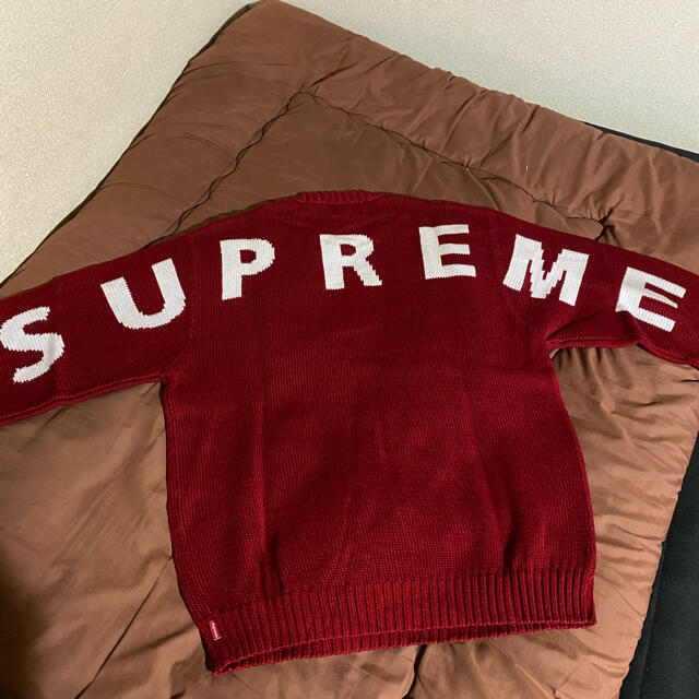 supreme Back logo sweater