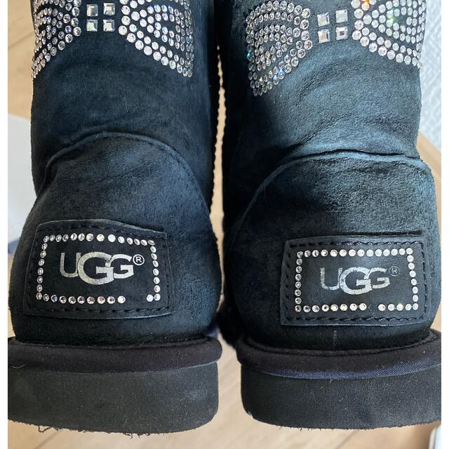 UGG ロングブーツ ロザリンド 黒 6.5 23.5cm スワロフスキー