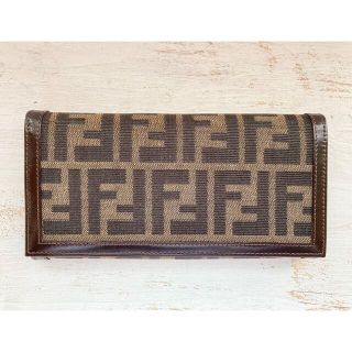 フェンディ(FENDI)の★ほぼ未使用★超美品★FENDI フェンディ ズッカ柄 長財布 レディース(財布)