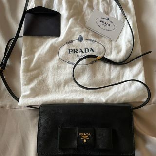 プラダ(PRADA)のprada プラダ　チェーンバッグ　ショルダーバッグ　リボン(ショルダーバッグ)