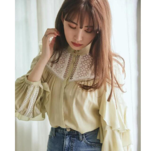 herlipto Easy to Love Blouse pistachio レディースのトップス(シャツ/ブラウス(長袖/七分))の商品写真