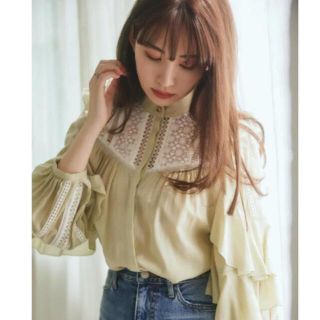 herlipto Easy to Love Blouse pistachio(シャツ/ブラウス(長袖/七分))