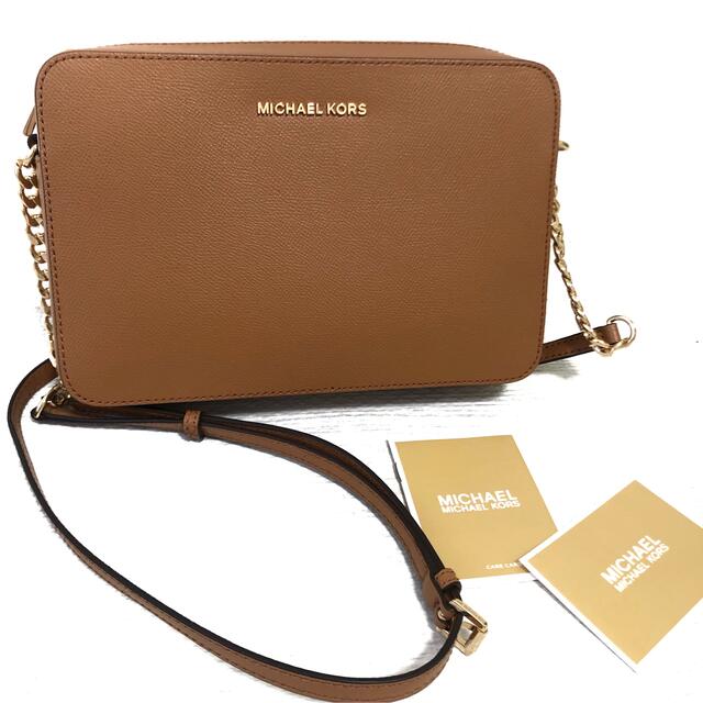 新品♡マイケルコース チェーンショルダーバッグ ブラウン - www