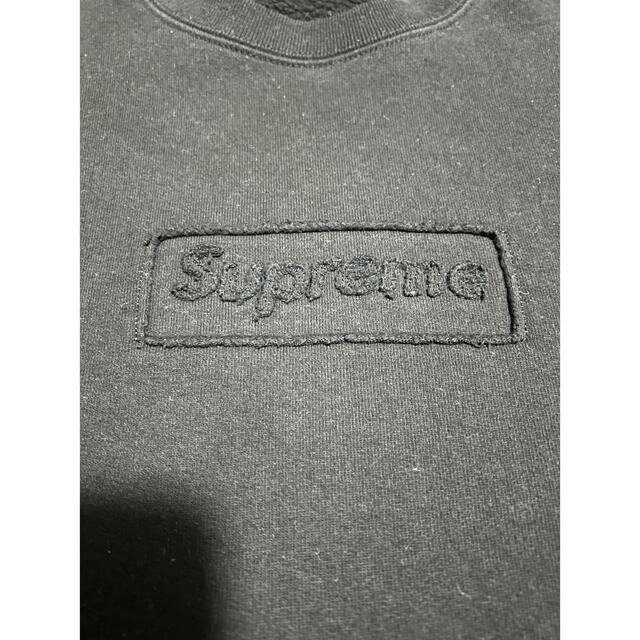 supreme cutout logo crewneck black L