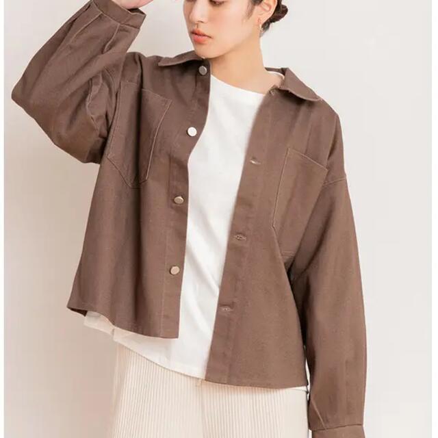 fifth - fifth オーバーサイズカラーデニムジャケット ブラウン fifth - fifth オーバーサイズカラーデニムジャケット ブラウン