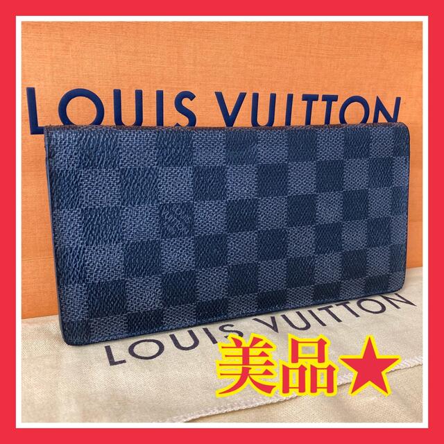 LOUIS VUITTON(ルイヴィトン)の★美品★ルイヴィトン ダミエ グラフィット プラザ 長財布 メンズのファッション小物(長財布)の商品写真