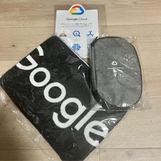 グーグル(Google)のGoogle Cloud 非売品 ポーチ タオル ステッカー(ノベルティグッズ)