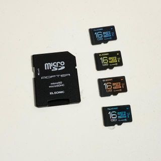 MicroSDカード　16GB×4(PC周辺機器)