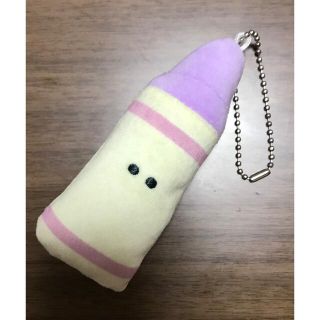 つぶらな瞳の文房具　クレヨン　紫(キャラクターグッズ)