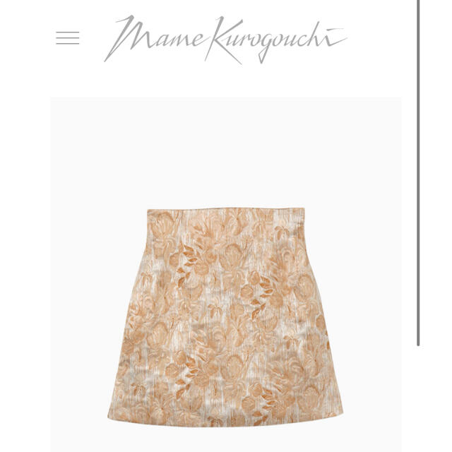 mame Hazy Floral Jacquard Mini Skirtスカート