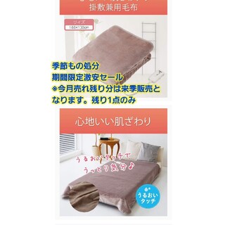 コイズミ(KOIZUMI)のコイズミ 電気毛布188×130cm KDK-75217M(電気毛布)