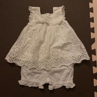 ネクスト(NEXT)のベビー服　next フリルタンクトップ　ブルマ付き　3〜6ヶ月(タンクトップ/キャミソール)