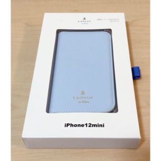 ランバンオンブルー(LANVIN en Bleu)の☆新品 未開封 ランバン 手帳型 iPhone12mini ブックタイプケース(iPhoneケース)