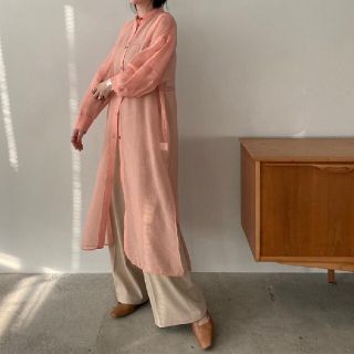 クラネ(CLANE)の新品タグ付 CLANE シアーシャツ ワンピース(ロングワンピース/マキシワンピース)