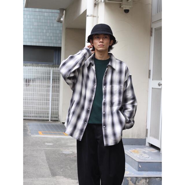 1LDK SELECT(ワンエルディーケーセレクト)のROTOL  / SNAP BUTTON SHIRT - OMBRE CHECK メンズのトップス(シャツ)の商品写真