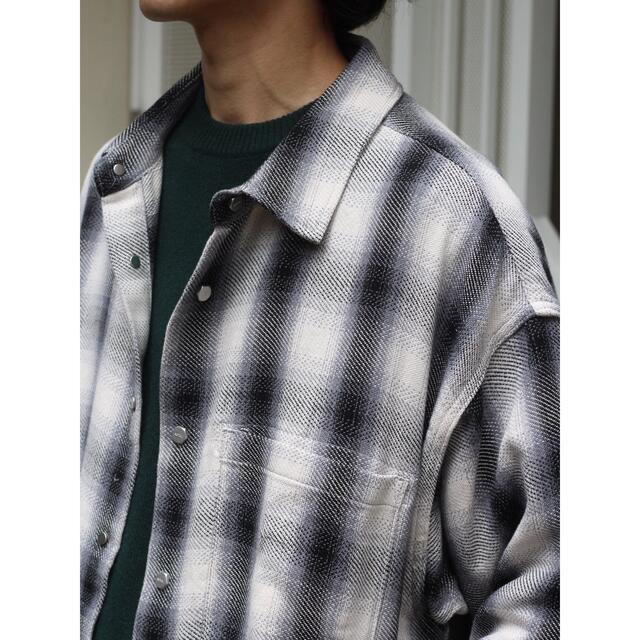 ROTOL  / SNAP BUTTON SHIRT - OMBRE CHECK