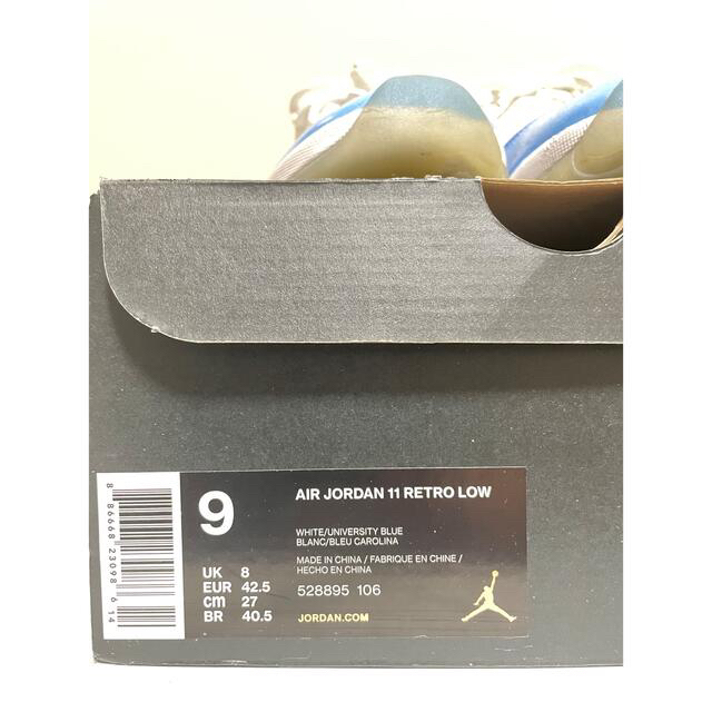 NIKE(ナイキ)のNIKE Jordan11 Retro Low Columbia Blue  メンズの靴/シューズ(スニーカー)の商品写真