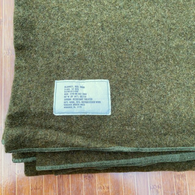 デッドストック ポーランド軍 ウールブランケット 毛布 放出品