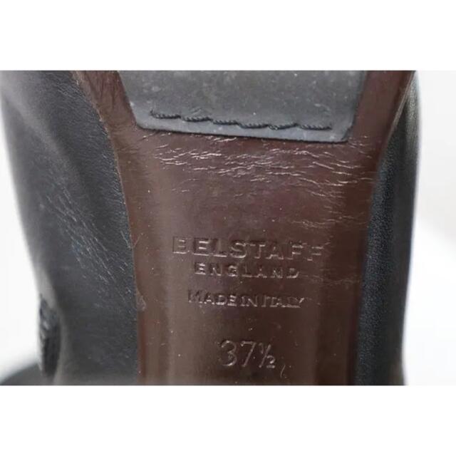 BELSTAFF(ベルスタッフ)のベルスタッフレザーロングブーツ 371/2  37.5cm 黒ブラック レディースの靴/シューズ(ブーツ)の商品写真