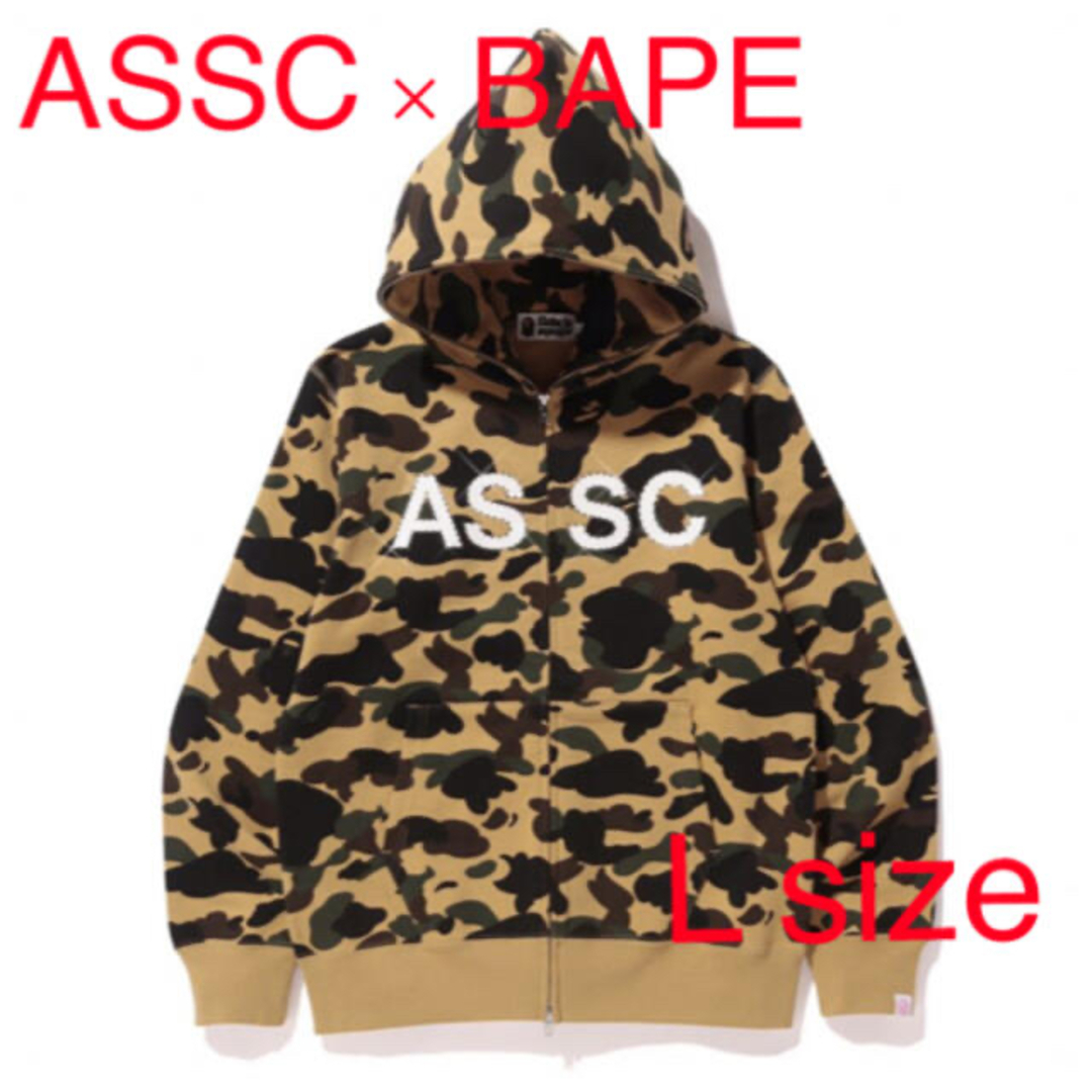 新品未使用 NY限定 BAPE × ASSC Full Zip Hoodie-