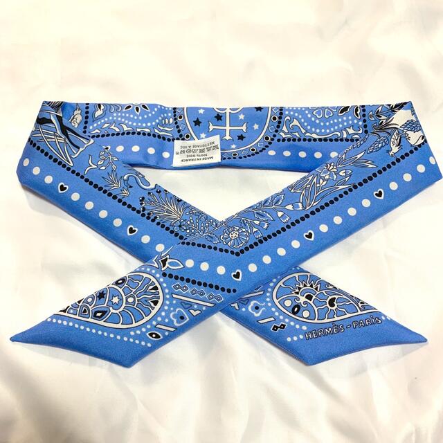 Hermes 【美品💕バンダナ💕】エルメス ツイリー 空と海の間