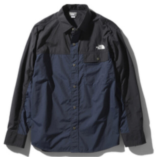 THE NORTH FACE(ザノースフェイス)のTHE NORTH FACE ノースフェイス　ヌプシシャツ　ネイビー　紺色　Ｌ メンズのトップス(シャツ)の商品写真