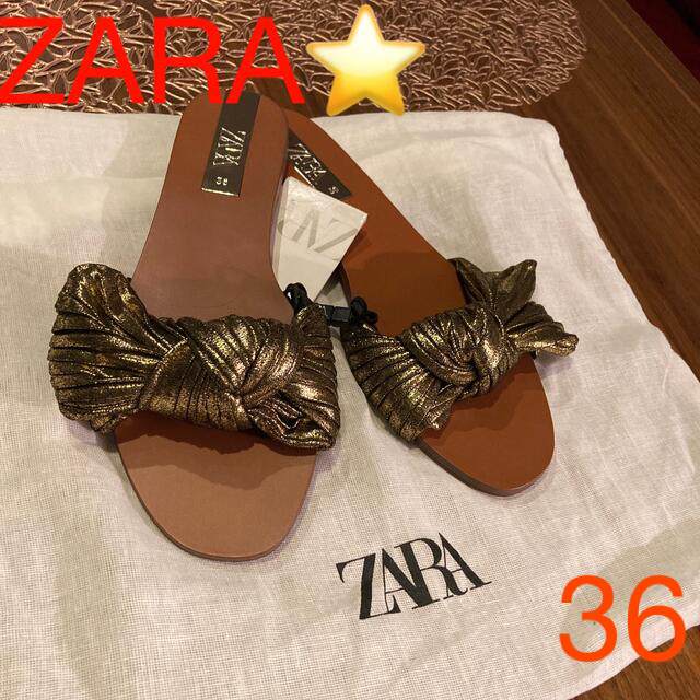 ZARA(ザラ)の新品✨未使用♡ZARAﾌﾗｯﾄｻﾝﾀﾞﾙ/36 半額 レディースの靴/シューズ(サンダル)の商品写真