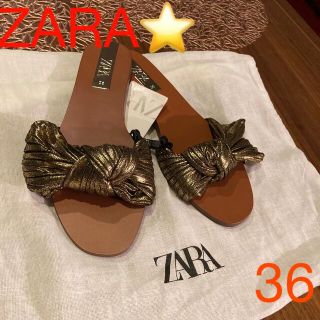 ザラ(ZARA)の新品✨未使用♡ZARAﾌﾗｯﾄｻﾝﾀﾞﾙ/36 半額(サンダル)