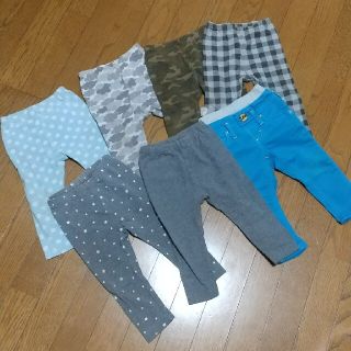 ユニクロ(UNIQLO)のユニクロレギンス+Leeボトムス 80cm 7点(パンツ)