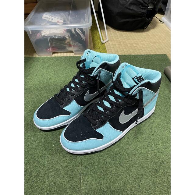 NIKEBYYOU 裏ティファニー風DUNK Hi 26.5cm