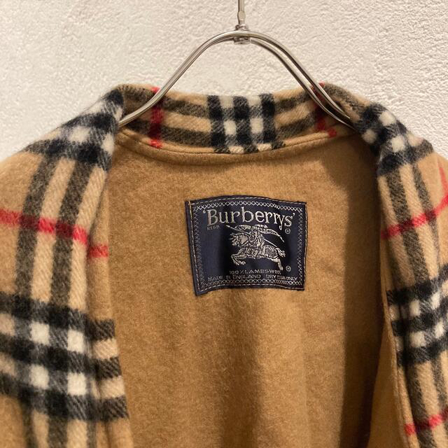 BURBERRY(バーバリー)の英国製 バーバリー ポンチョ ケープ ジャケット ノバチェック ストール 古着 レディースのジャケット/アウター(ポンチョ)の商品写真