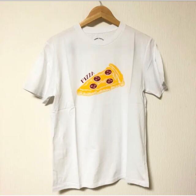 nano・universe(ナノユニバース)の◇新品◆ナノユニバース　半袖　Tシャツ　ホワイト　PIZZA ピザ　M メンズのトップス(Tシャツ/カットソー(半袖/袖なし))の商品写真