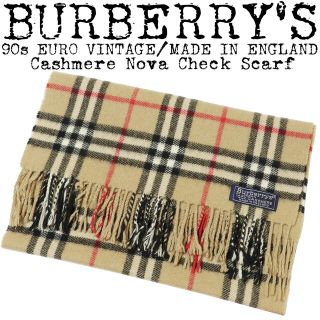 バーバリー(BURBERRY)の★BURBERRY★バーバリー★ノバチェック マフラー★カシミヤ★イングランド製(マフラー)