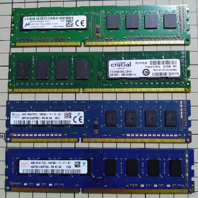 DDR3-1600 4GB×4 計16GB