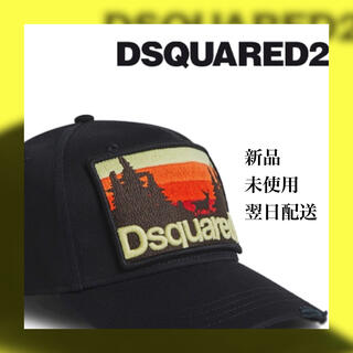 DSQUARED2 - ディースクエアード ICON キャップ 黒 ピンク 正規品の 