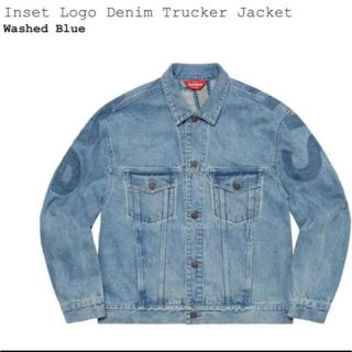 シュプリーム(Supreme)のSupreme Inset Logo Denim Trucker Jacket(Gジャン/デニムジャケット)