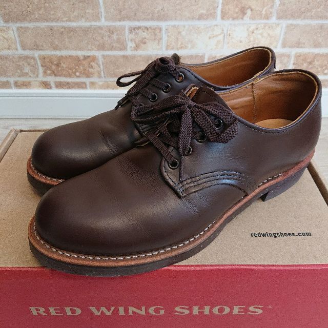 ブラウン商品状態極美品◆REDWING(レッドウィング)◆フォアマン・オックスフォード/7D