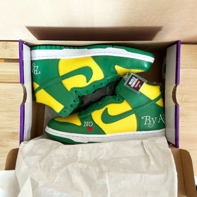 Supreme Nike SB Dunk High 27.5 ブラジル