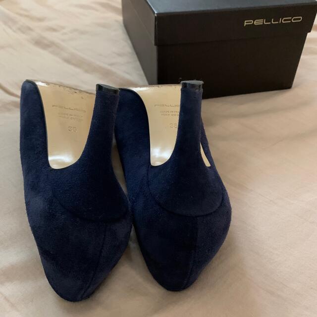 PELLICO(ペリーコ)のペリーコ  36 PELLICO パンプス　スウェード　ネイビー レディースの靴/シューズ(ハイヒール/パンプス)の商品写真