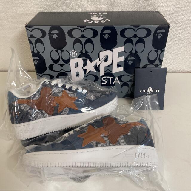 【レア】COACH×BAPE コラボスニーカー　24.0cm