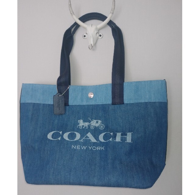 COACH トートバッグ デニム生地 レディース バッグ druidhillseyecare.com