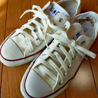 コンバース(CONVERSE)のコンバース　24cm　ホワイト(スニーカー)