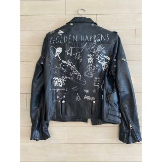 ゴールデングース(GOLDEN GOOSE)のgolden goose　ダブルライダースジャケット　キムタク着(ライダースジャケット)